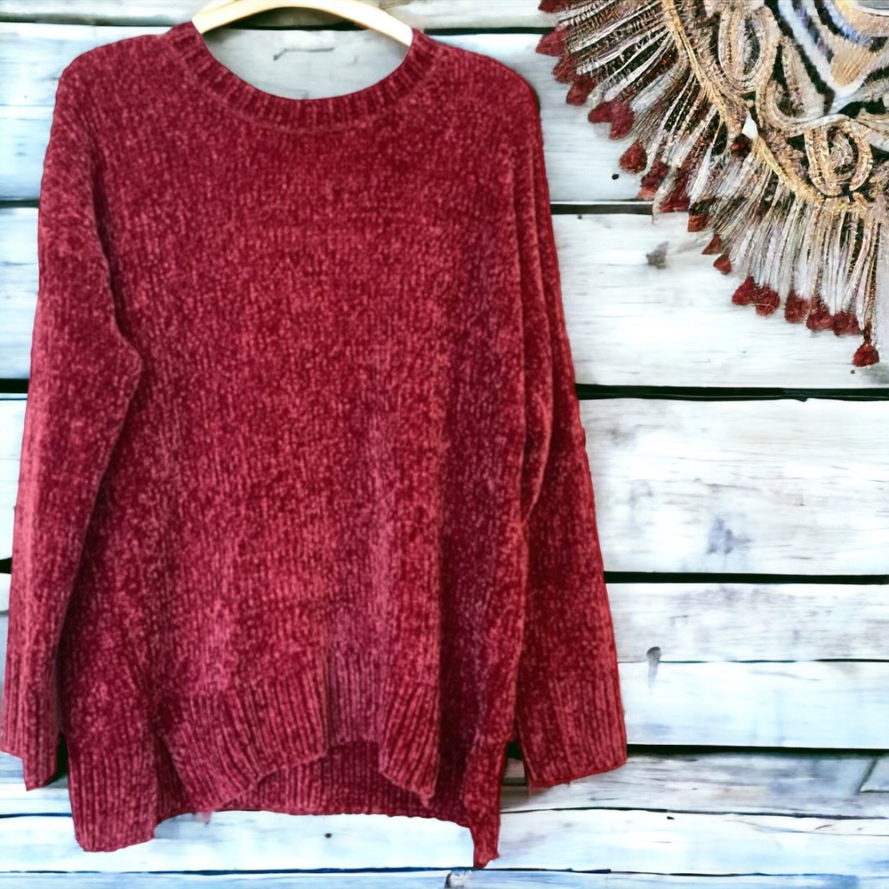 WESTBOUND Oversized Chenille Chunky Knit Pullover Sweater